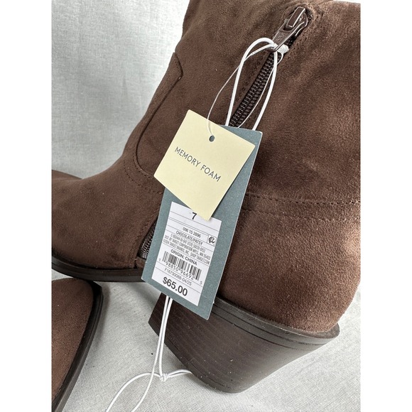 Universal Thread Patsy Chocolate Brown Fringe Western Boots Memory Foam Size 7 - Picture 5 of 7